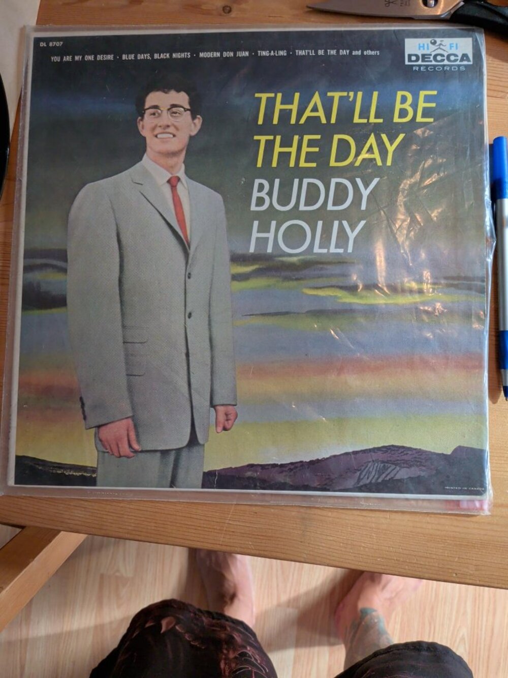 Buddy Holly That’ll Be The Day Original Decca DL 8707 Vinyl LP